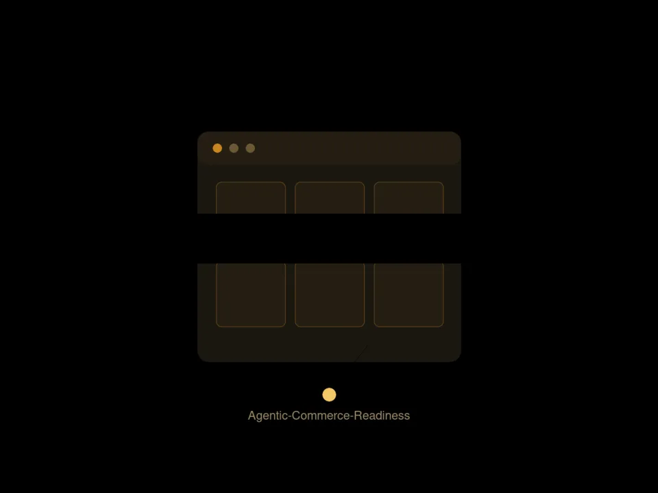 Illustration: Agentic-Commerce-Readiness-Scan eines Onlineshops